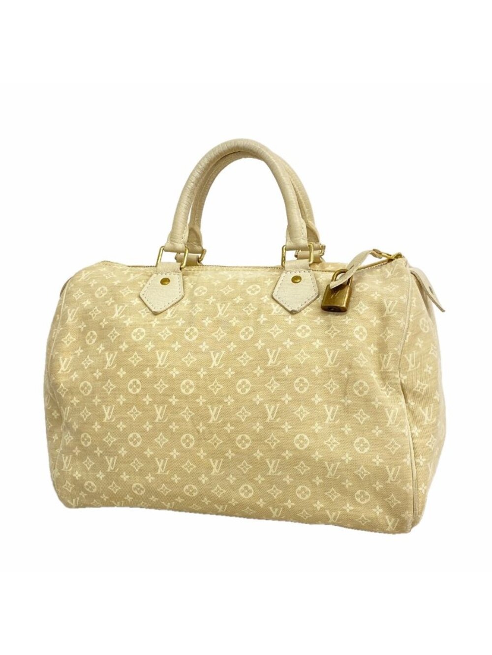 Louis Vuitton Handbag Monogram Mini Lin Speedy 30 Dune